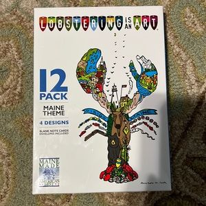 NWT lobster art note cards